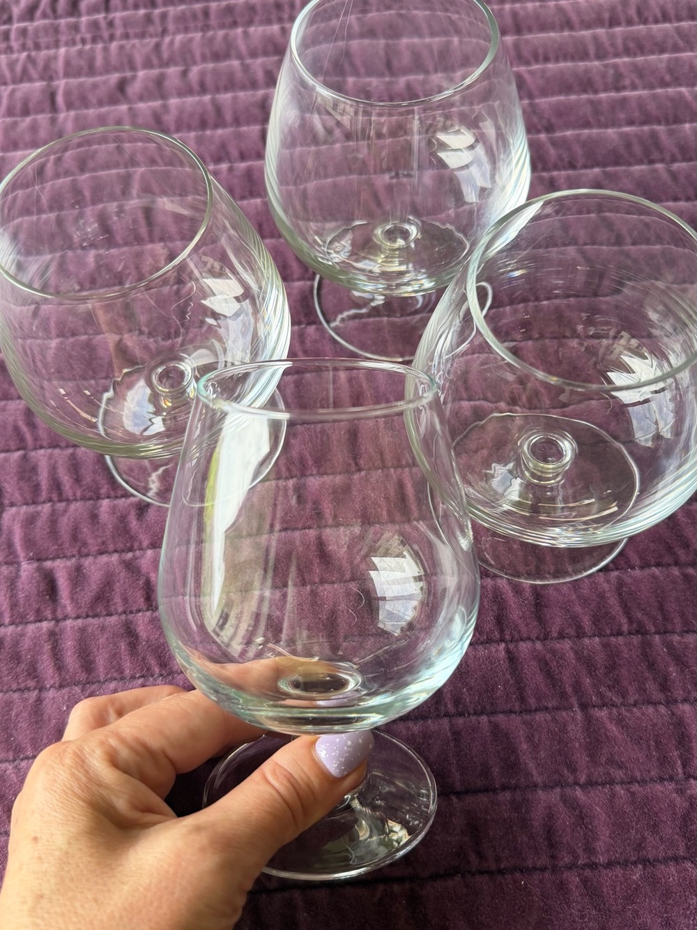 Clear Brandy Glasses - Set of 4